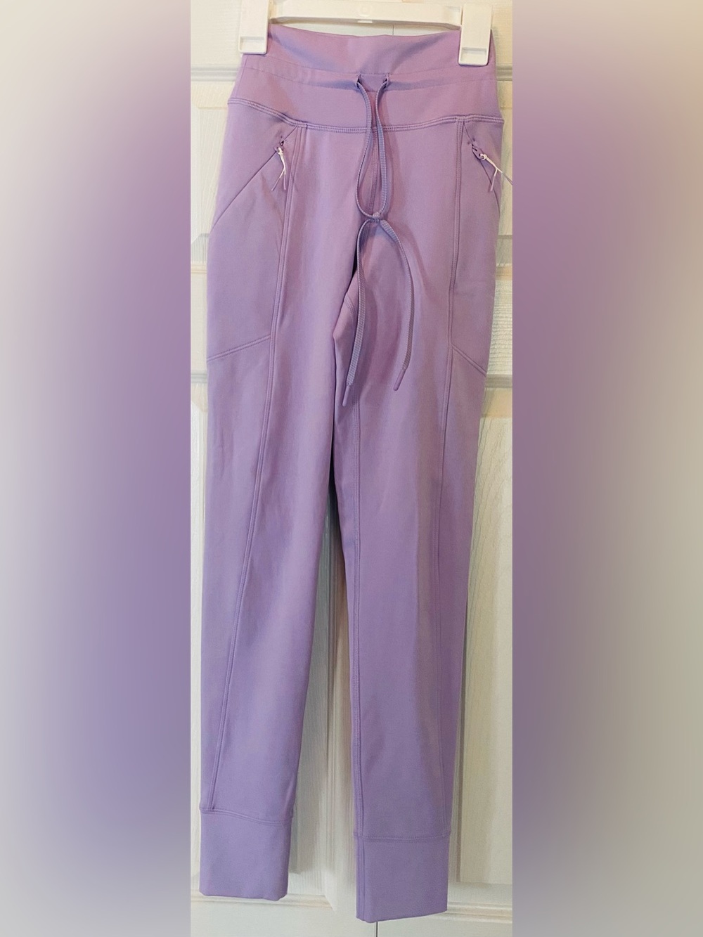 Next Level Apparel Lilac Drawstring Legging Pants